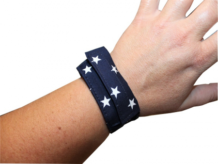 Armband für Rehappy-Sensor, blau mit Sternen