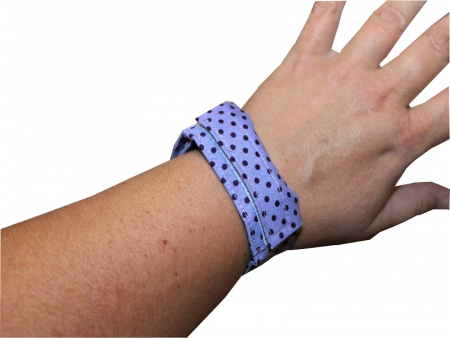 Armband für Rehappy-Sensor, lila mit Punkten